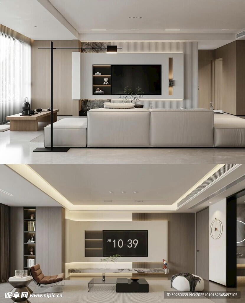 电视背景墙 客厅效果图 电视墙