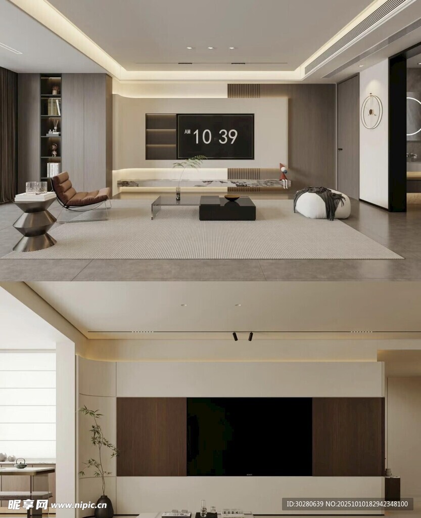 电视背景墙 客厅效果图 电视墙