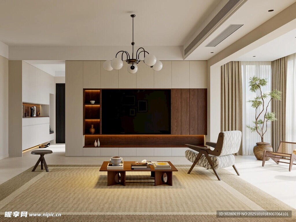 电视背景墙 客厅效果图 电视墙