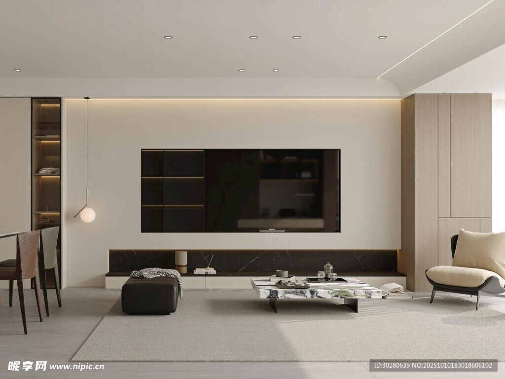 电视背景墙 客厅效果图 电视墙