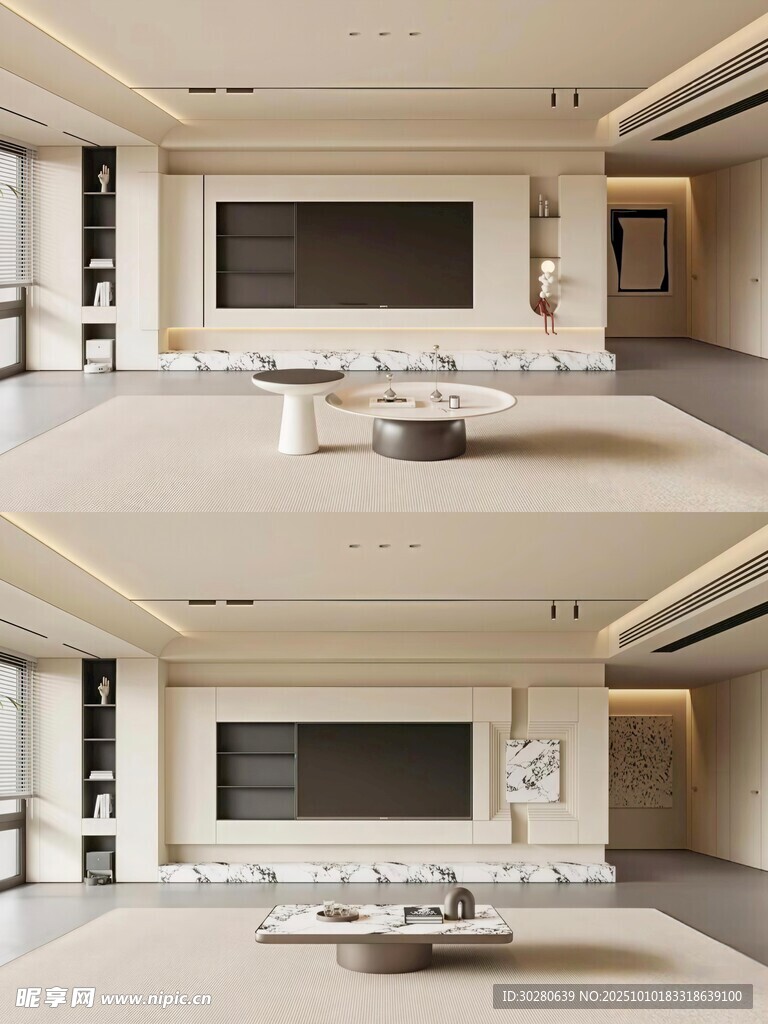 电视背景墙 客厅效果图 电视墙