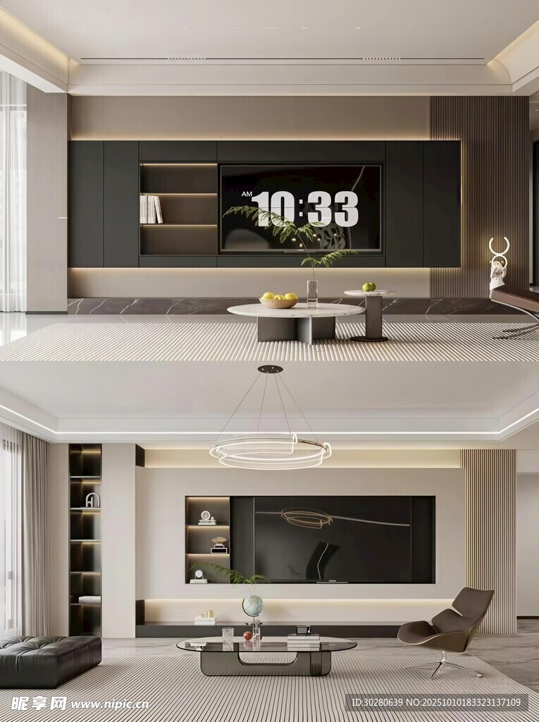 电视背景墙 客厅效果图 电视墙