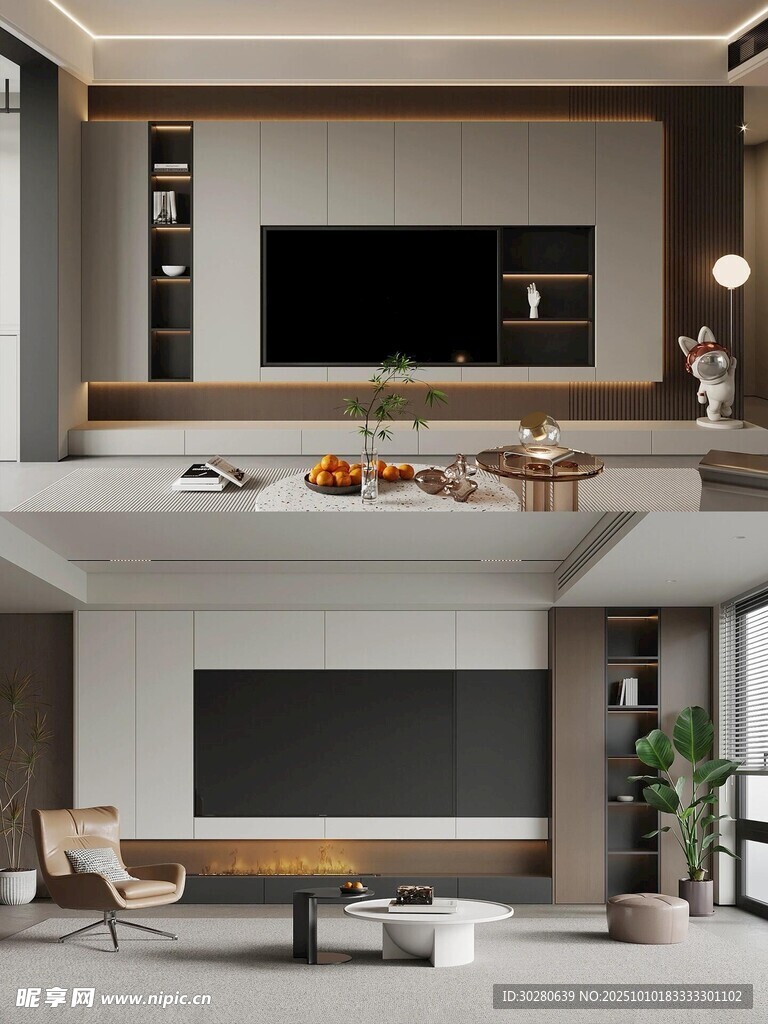 电视背景墙 客厅效果图 电视墙