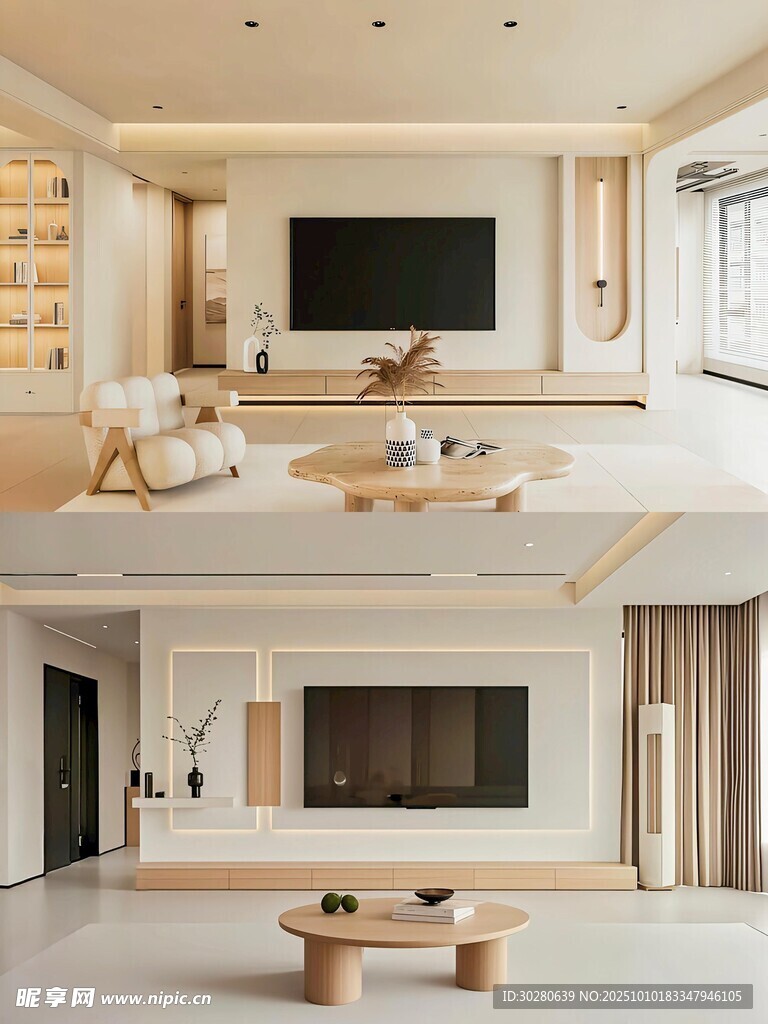 电视背景墙 客厅效果图 电视墙