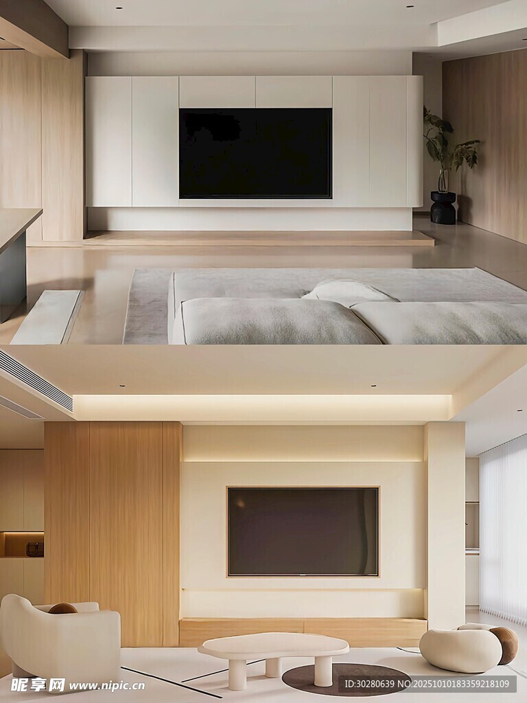 电视背景墙 客厅效果图 电视墙