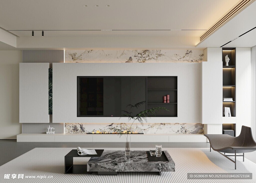 电视背景墙 客厅效果图 电视墙