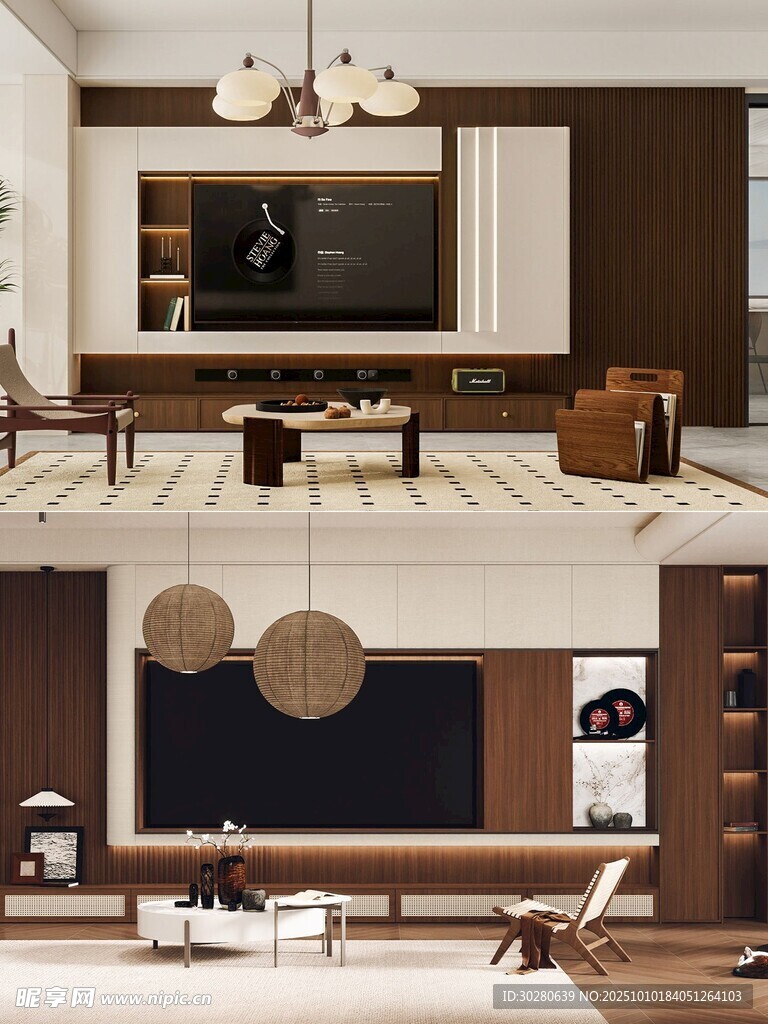 电视背景墙 客厅效果图 电视墙