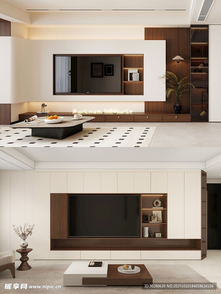 电视背景墙 客厅效果图 电视墙