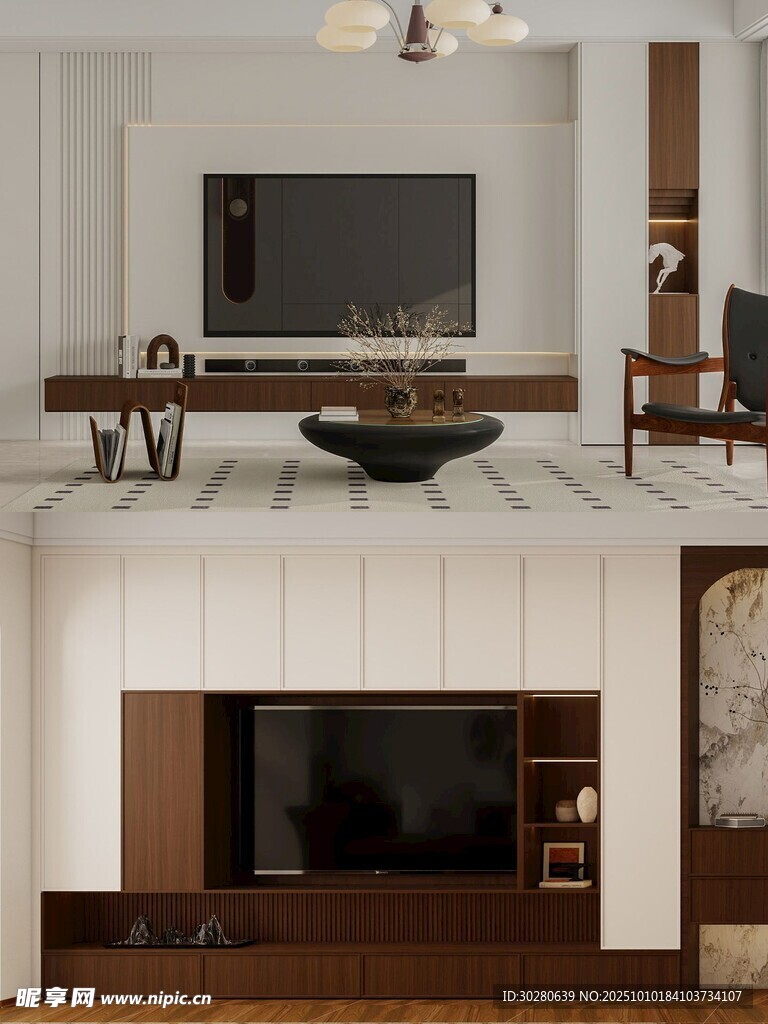 电视背景墙 客厅效果图 电视墙