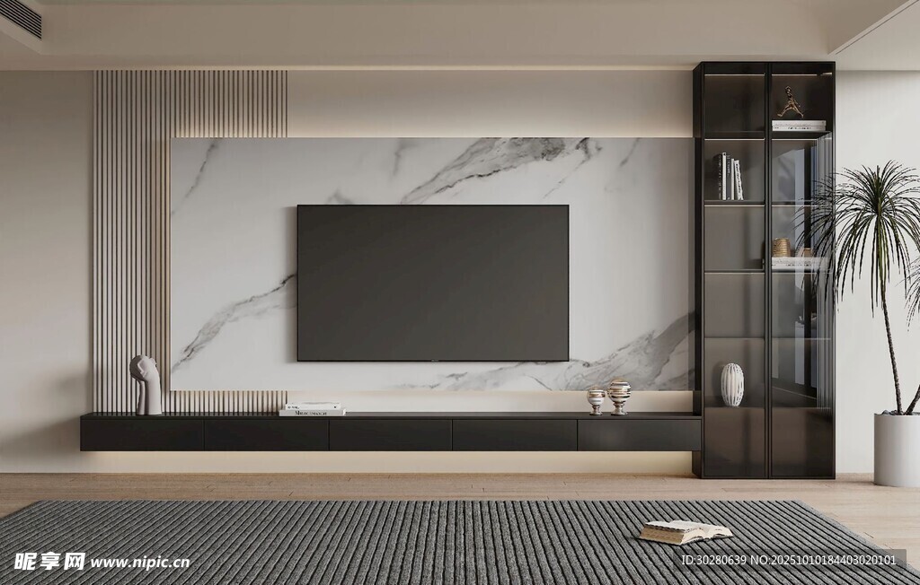 电视背景墙 客厅效果图 电视墙