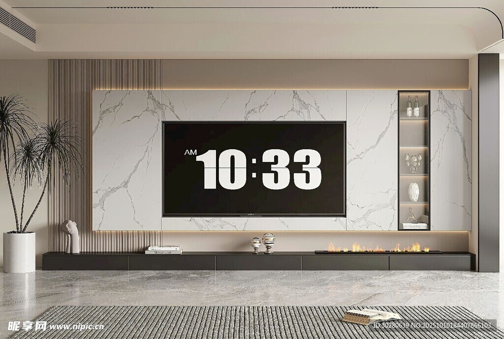 电视背景墙 客厅效果图 电视墙