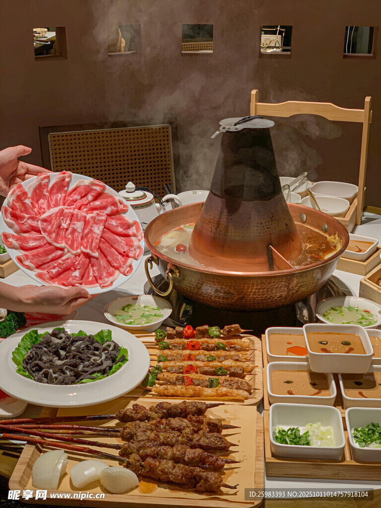 铜锅涮肉