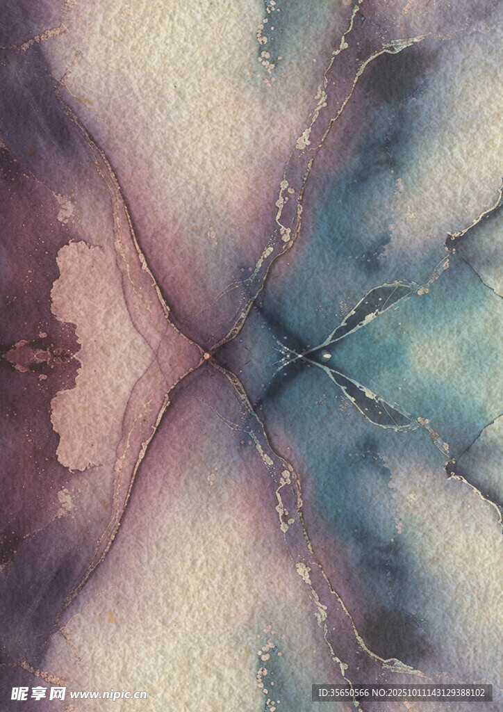 梦幻抽象对称纹理图案