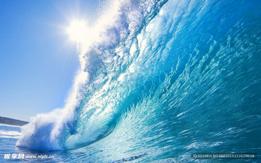 蓝色海浪