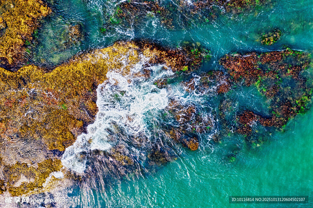 碧海礁石
