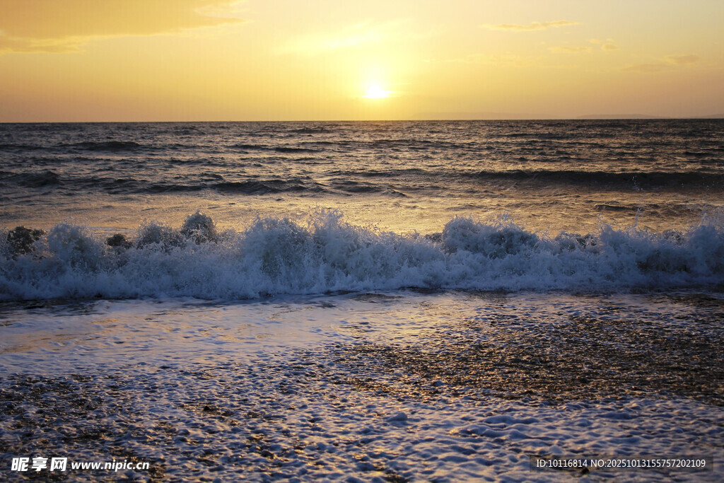 海边夕阳