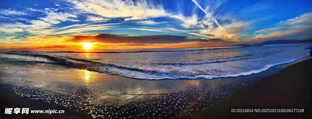 海边日落