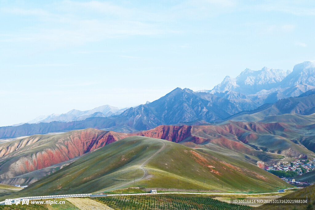 山峦美景