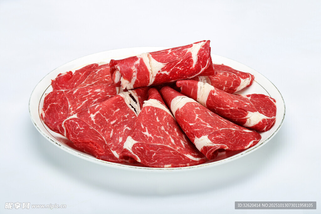 新鲜牛肉卷