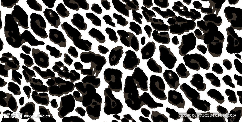 黑白豹纹图案纹理