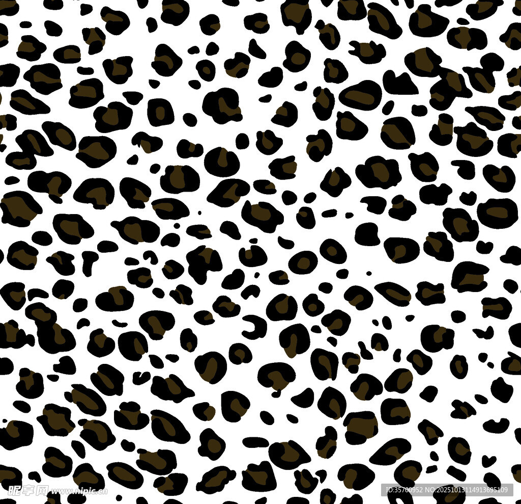 黑白豹纹图案纹理背景