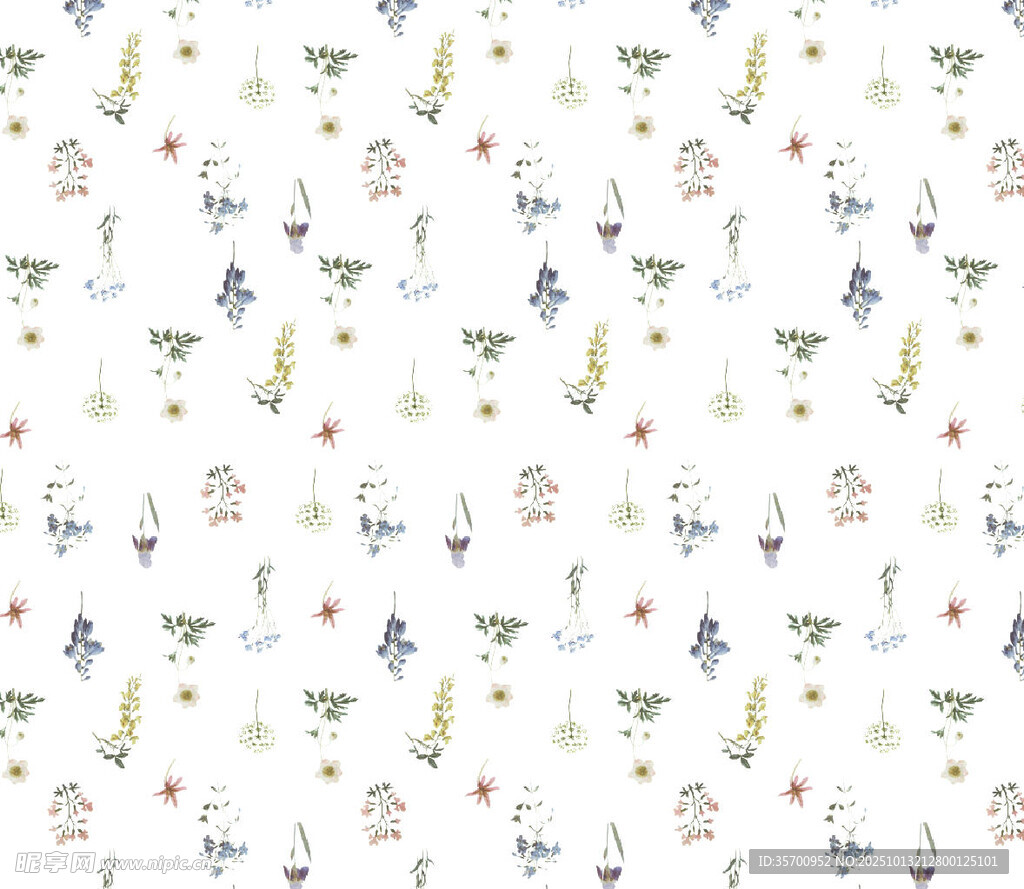 花卉图案背景 清新雅致