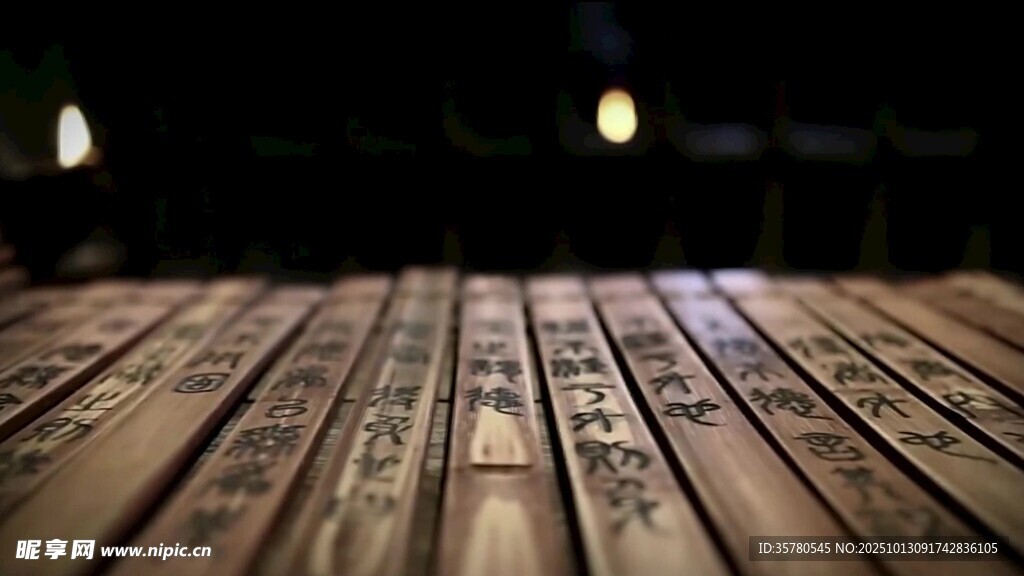 中国文字发展字体演变视频素材