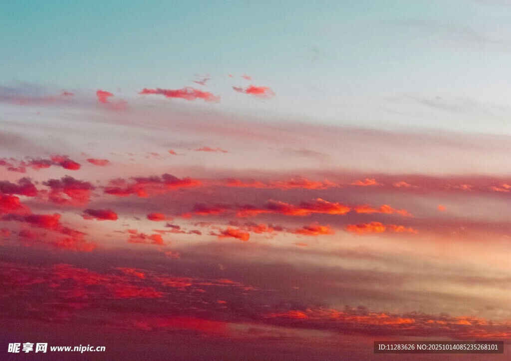 绚丽晚霞天空美景