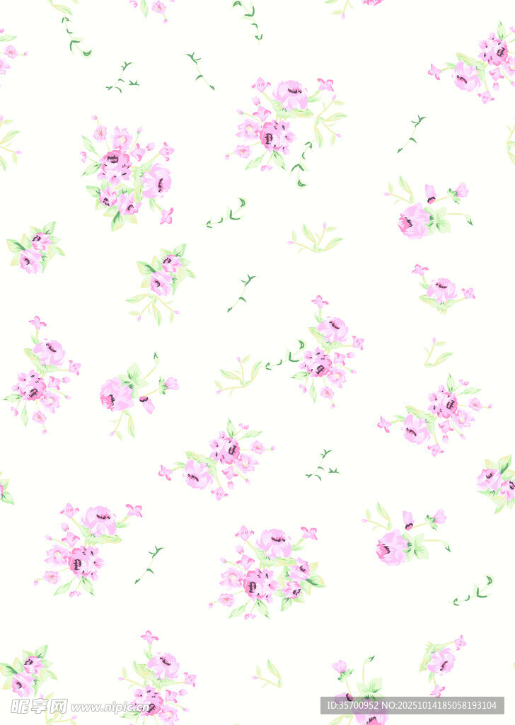 粉色花卉图案背景