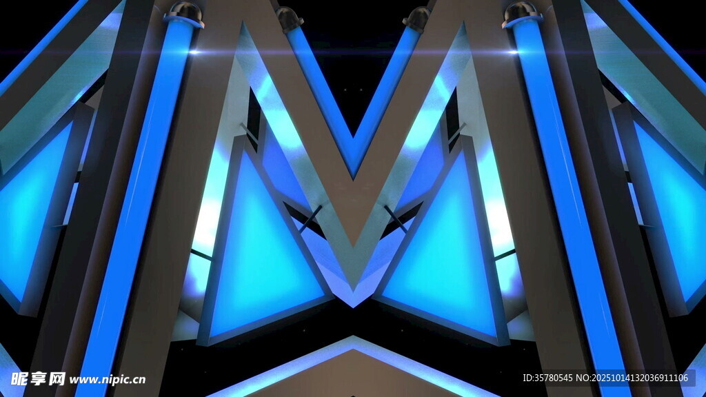 炫酷几何灯光造型