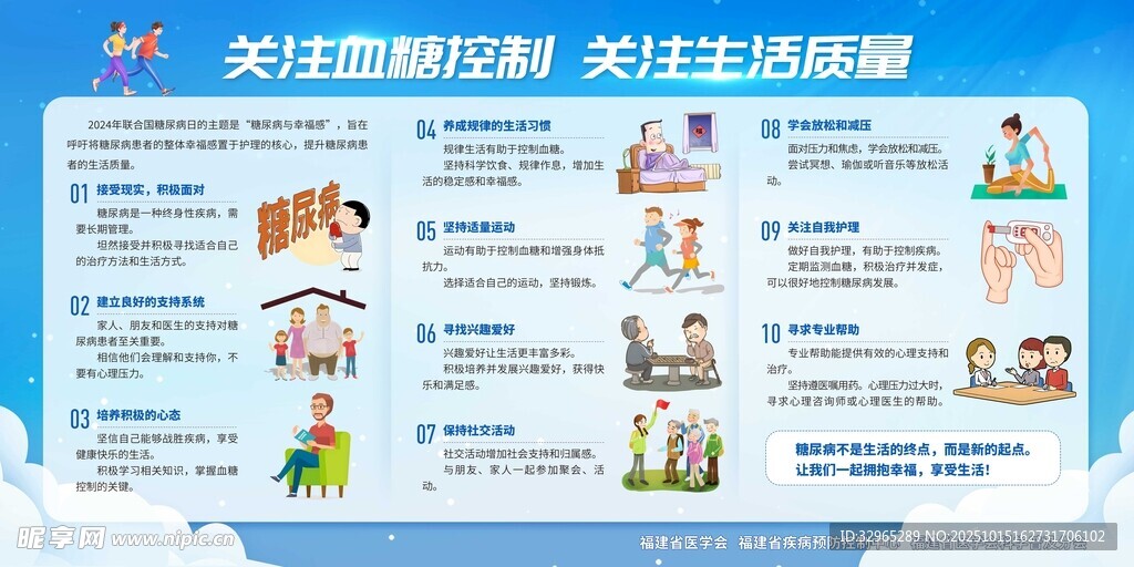 糖尿病控制宣传栏 