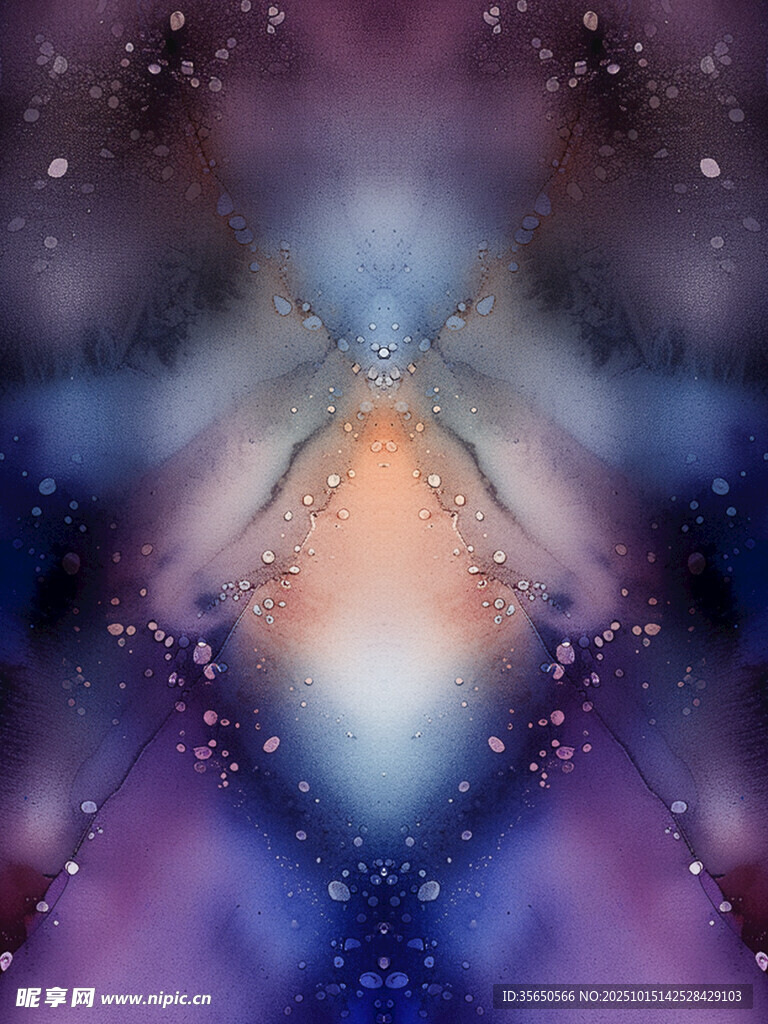 梦幻星空抽象图案