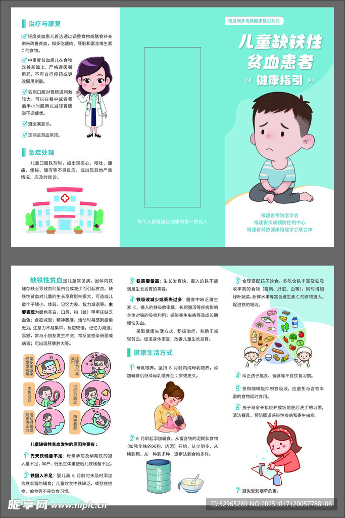 儿童缺铁性贫血患者三折页