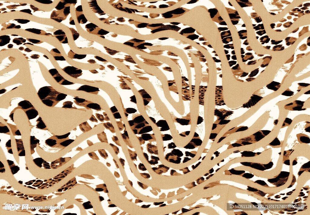 豹纹图案背景纹理
