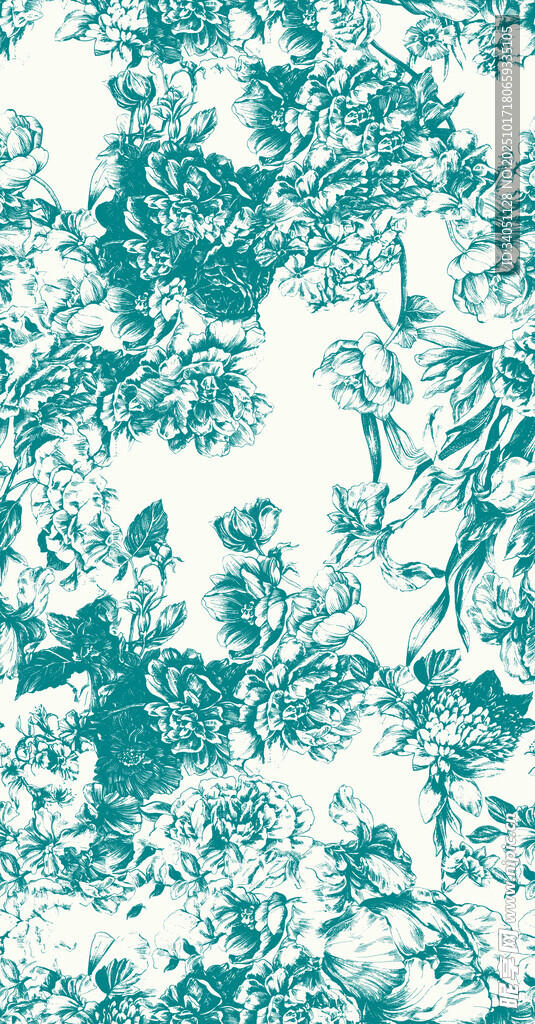 蓝绿色抽象纹理背景图