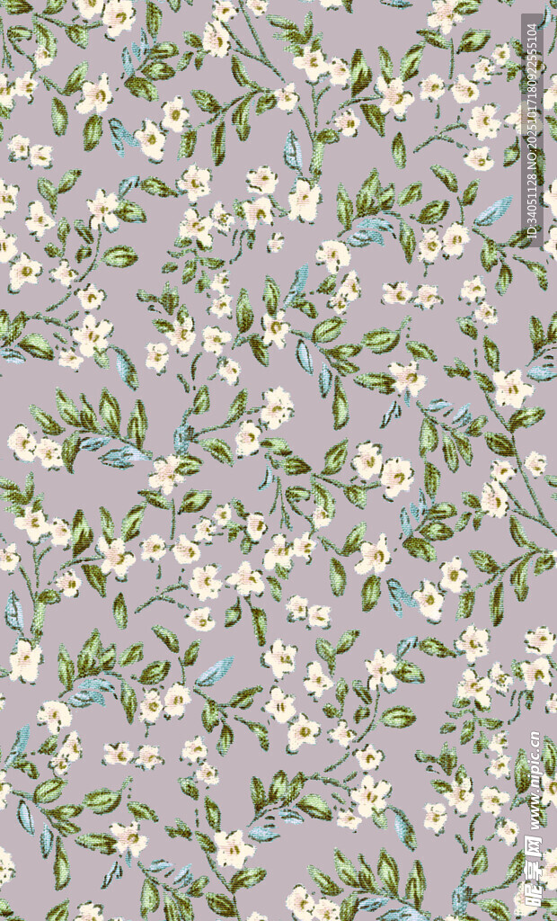 淡紫色背景花卉图案纹理