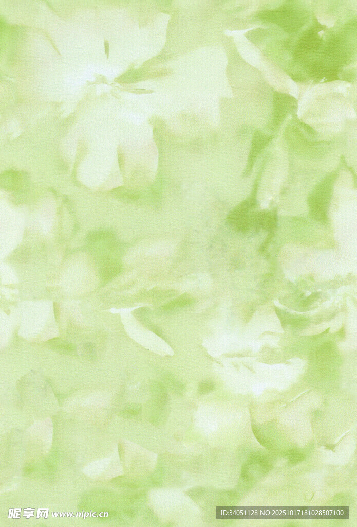 淡绿色梦幻花卉纹理背景