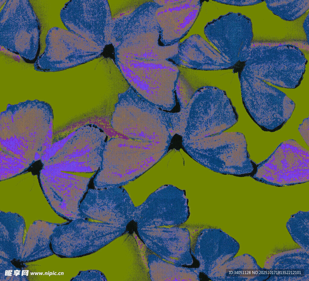 多彩蝴蝶图案背景