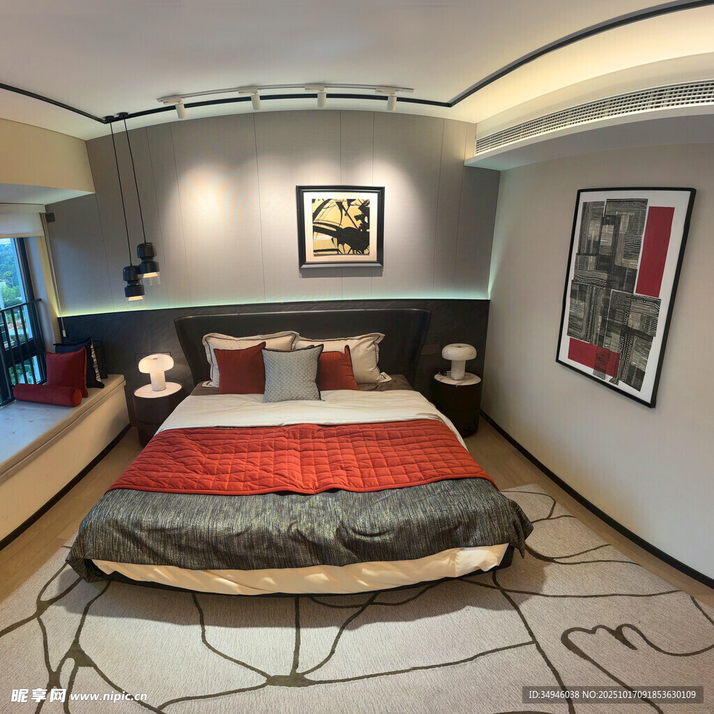 现代风格卧室室内设计图