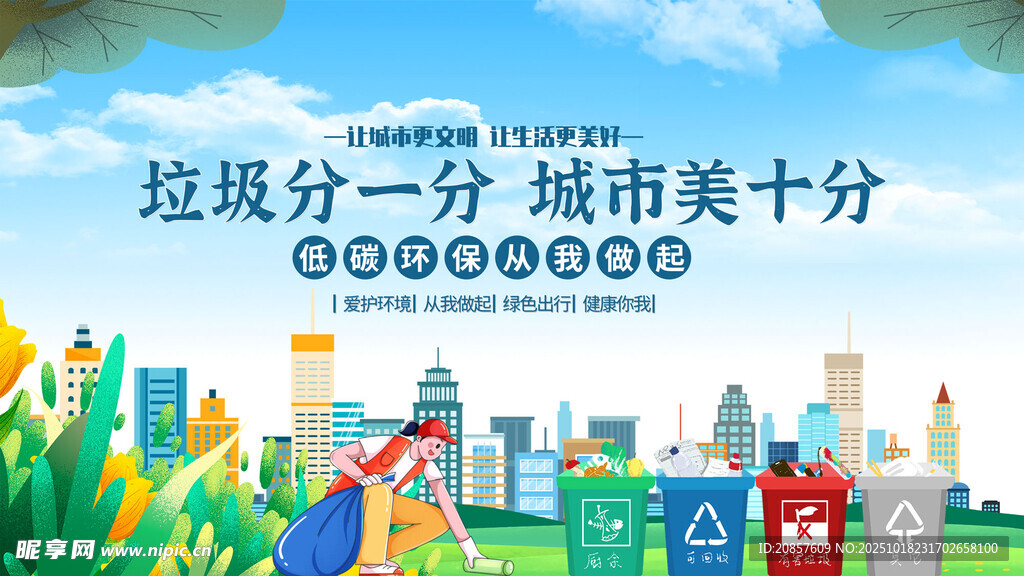 垃圾分类让城市更美好