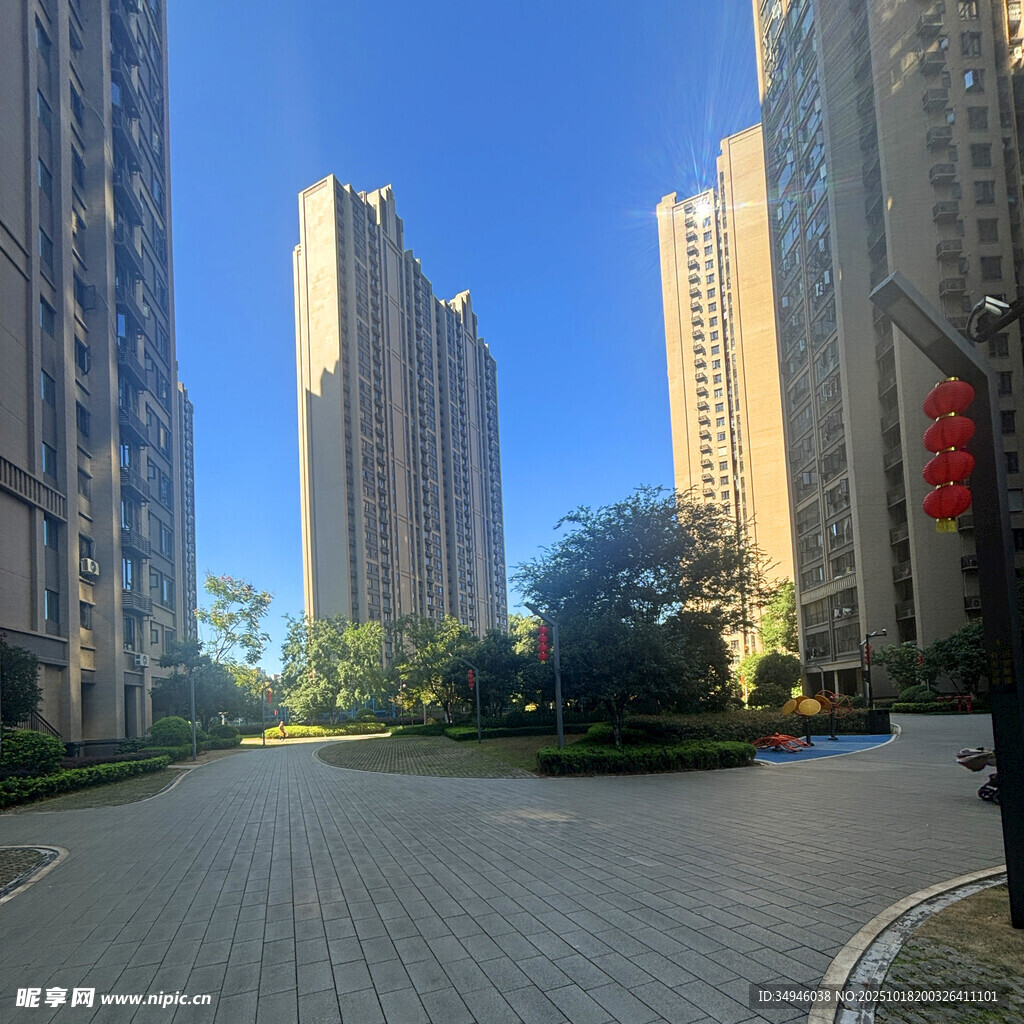 现代城市高层住宅区景观