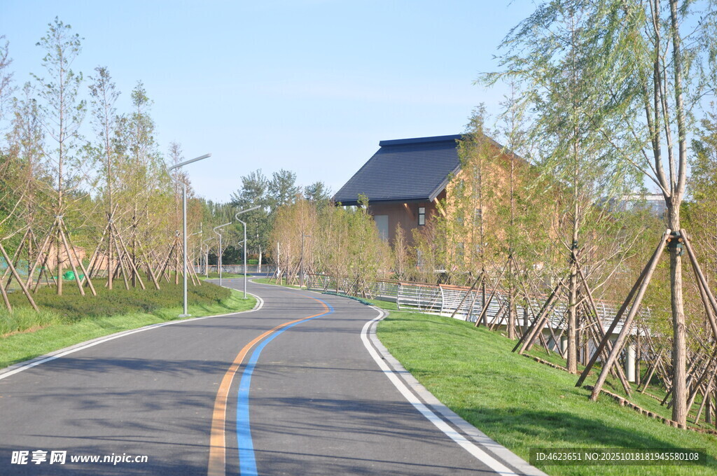 北京朝阳坝河景观
