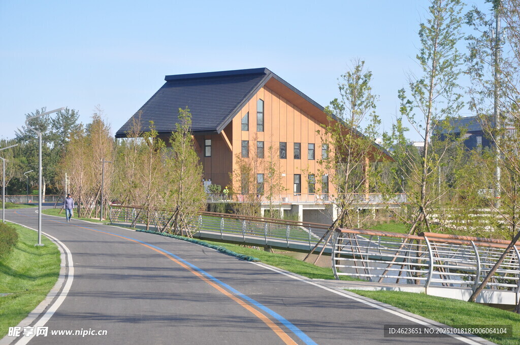 北京朝阳坝河景观