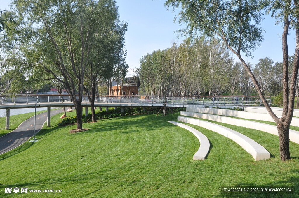 北京坝河绿意休闲景观