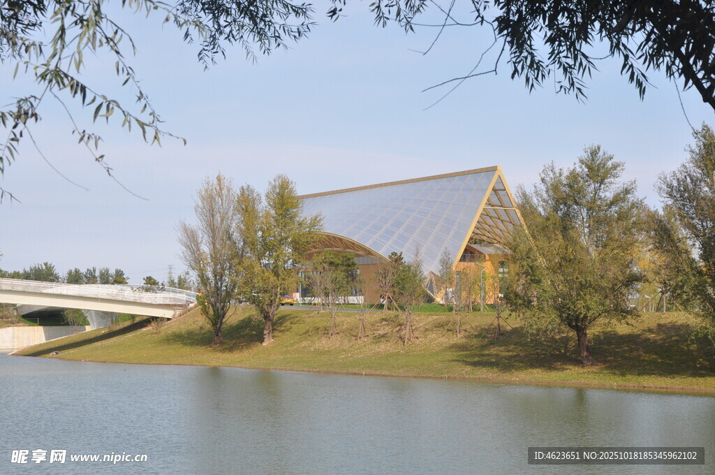 北京朝阳坝河景观