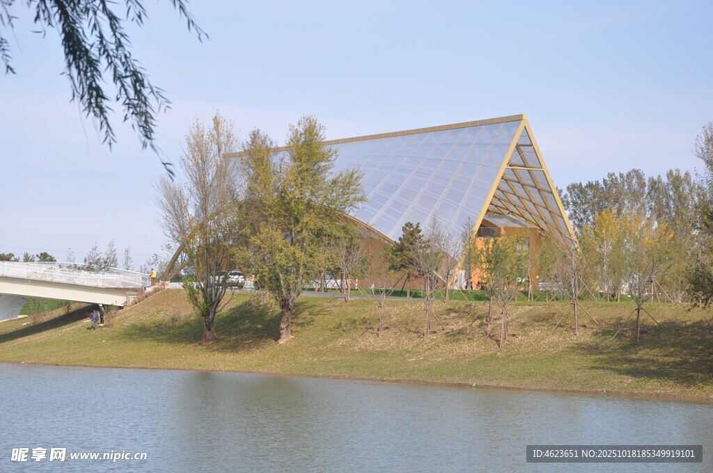 北京朝阳坝河景观