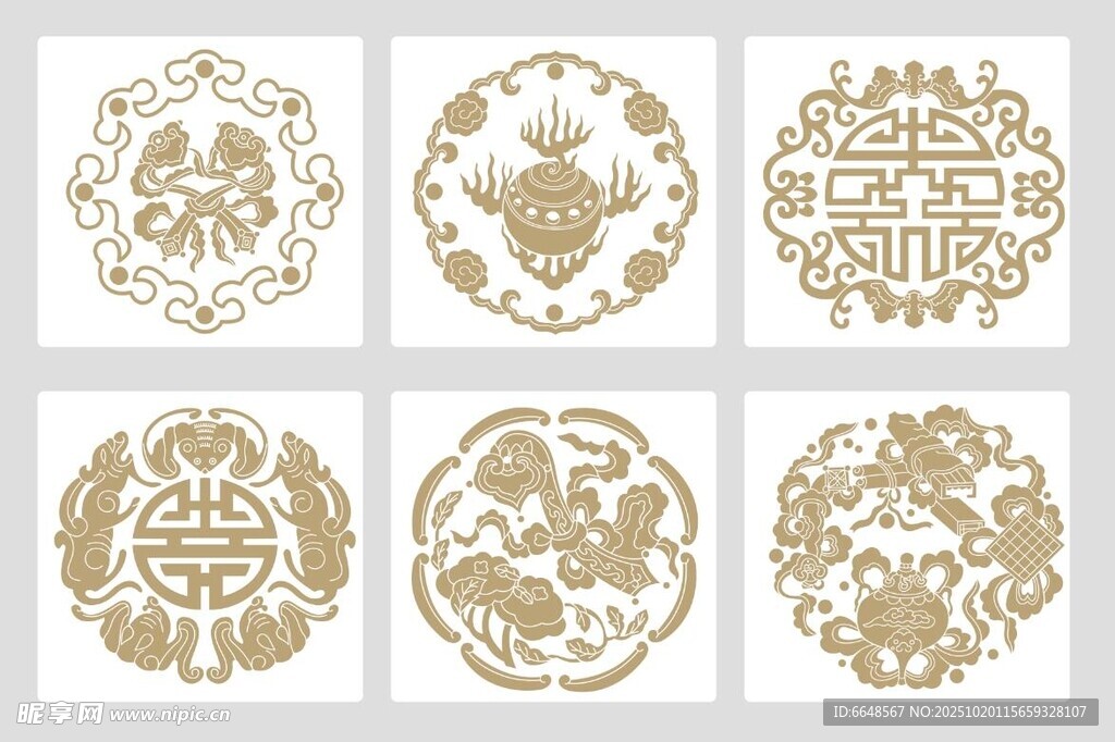 传统中式花纹图案