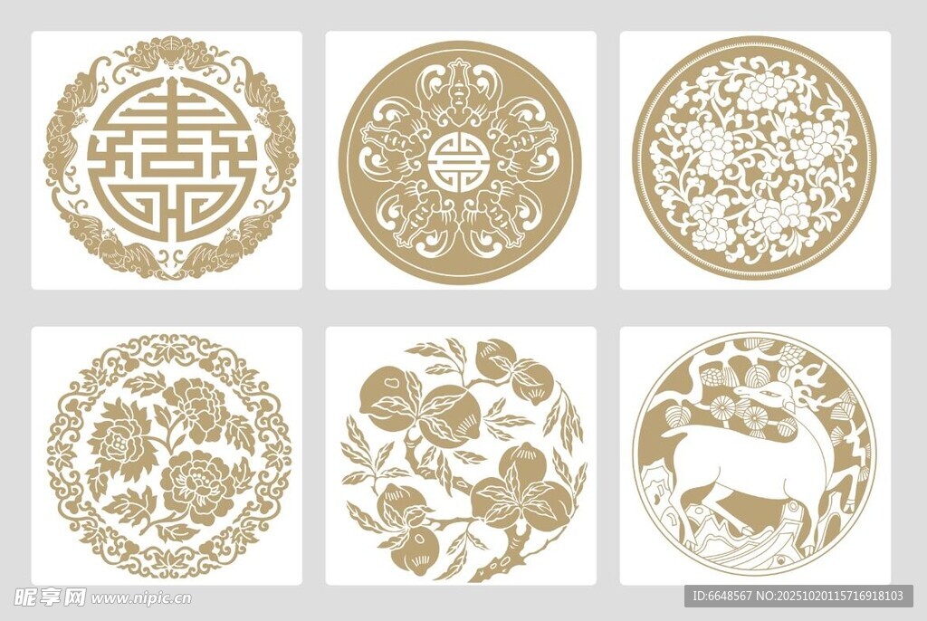 传统中式花纹图案