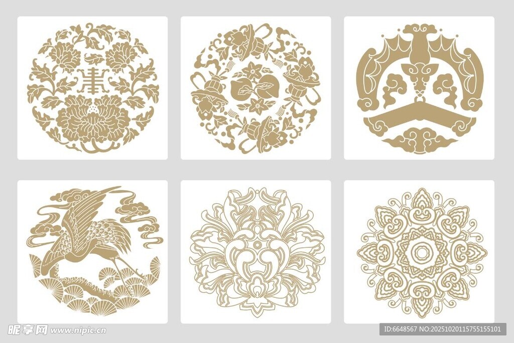 传统中式花纹图案