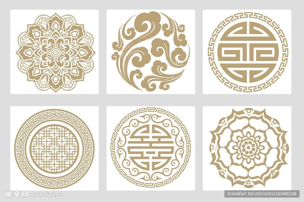 传统中式花纹图案